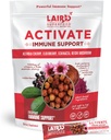 Laird Superfood Activate Immune Support Powder Drink Supplement, 1000 mg of Vitamin C from Acerola Cherry, Elderberry, Echinacea and Reishi Mushroom, 7.75 Gram Stick, Pack of 10