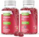 VITEEY Vitamin B12 Gummies - Cognitive Support and Energy Gummies - Vegan, Gelatin Free, Gluten Free - 60 Count