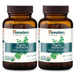 Himalaya Organic Guduchi for Active Immune Support and Cellular Defense, 700 mg, 60 Caplets, 2 Month Supply, 2 Pack