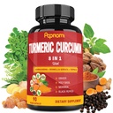 Turmeric Curcumin Extract Capsules - 90 Counts 3 Month Supply - Blended Ashwagandha, Moringa, Ginger & More - Immunity, Joint, Digestive & Wellness Support