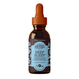 Herbs Etc. Deep Sleep Classic Liquid Extract - Holistic Rest Supplement for Restful Sleep - Chamomile, Lemon Balm Extract & Passionflower - Melatonin-Free - 1 fl oz (40 Servings)