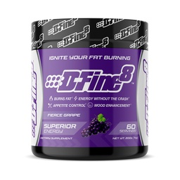 Thermogenic Pre-Workout Energy Powder & Shredding Supplement, Boost Energy Mood & Focus, Sugar Free, Contains Senactiv, Endurance, 300mg Caffeine, N-Acetyl-L-Tyrosine (Fierce Grape)