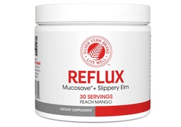 Reflux Digestive Supplement - Peach Mango Flavor - Each Tub = 30 Scoops = 30 Servings - Mucosal Support for Acid Issues - with Mucosave FG and Slippery Elm Bark (1 Tub)
