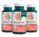 NEURIVA Original Brain Supplement for Memory, Focus & Concentration + Learning & Accuracy with Clinically Tested Nootropics Phosphatidylserine and Neurofactor, Caffeine Free, 30ct Capsules (3 Pack)