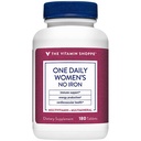 The Vitamin Shoppe Once Daily Women's Multivitamin with No Iron | 2,000IU Vitamin D3, Multi-Mineral Supplement | Supports Energy Production, Cardiovascular, Immune Health (180 Tablets)