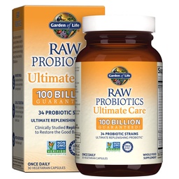 Garden of Life, RAW Probiotics, Ultimate Care, 30 Veggie Caps