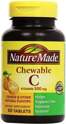 Nature Made - Vitamin C 500 mg, 120 Chewable Tablets (Twin Pack 2 x 60)