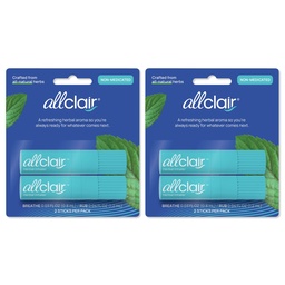 Allclair Nausea Relief Inhaler Stick, Motion & Morning Sickness, 4 Pack | Fast-acting, non-drowsy, made with 6 natural essential oils, drug-free alternative to pills and patches, FSA eligible