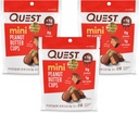 Quest Nutrition Mini Peanut Butter Cups, High Protein, Low Carb, Gluten Free, 16 Count (Pack of 3)