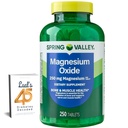Spring Valley Magnesium 250mg 250 Count, Bone & Muscle Health, Best Magnesium Supplement for Women, Dietary Supplement Bundle with Lual's 45 Diabetes Decoded