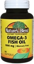 Nature's Blend Omega-3 1000mg - 90 Softgels, Pack of 2