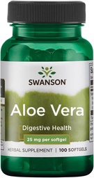 Swanson Aloe Vera 25 Milligrams 100 Sgels