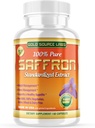 Saffron Extract Supplement - 88.25 mg Capsules with Standardized .3% Safranal Extract Plus Pure Saffron Powder, 60 Maximum Strength Vegetarian Pills - Premium Appetite and Eye Supplement