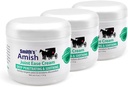 Smith's Amish JointEase Soothing Cream 3 Pack (Three 4 oz Jars) with Arnica, Tea Tree, Eucalyptus, Peppermint and Rosemary