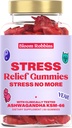 Ashwagandha Gummies - Stress Relief Gummies with Ashwagandha KSM-66 & Lemon Balm Extract - Stress Gummies & Calm Gummies with KSM-66 - Vegan Relaxation Ashwaganda Gummies (60count)