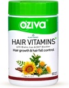 Hair Vitamin Capsules for Hair Growth & Hair Fall Control,100% Natural with Biotin, Iron, DHT Blocker & Vitamin E,Clinically Proven Hair Growth Supplements for Women & Men,60 Capsules