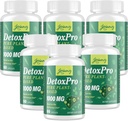 1000 MG Gentle Detox Cleanse, Natural Toxin Flush for Liver, Gut & Colon, Antioxidant & Digestive Support, Zeolite, Fast-Acting Detoxification Complex for Women & Men – 480 Capsules
