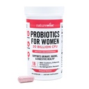 NatureWise Probiotics for Women + Organic Prebiotics D-Mannose & Cranberry - Vaginal Probiotics for PH Balance, Digestive & Urinary Tract - 18 Strains, 20 Billion CFU - 60 Capsules[60-Day Supply]