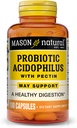 Mason Natural Acidophilus with Pectin Capsules, Digestive Aid - 100 Ea