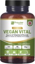 Vegan Vital Multivitamins and Minerals | 120 Vegan Multivitamin Capsule | Calcium, Vitamin B12, Vitamin B2, Vitamin D3, Selenium, Iodine, Zinc & Iron | by Prowise Healthcare