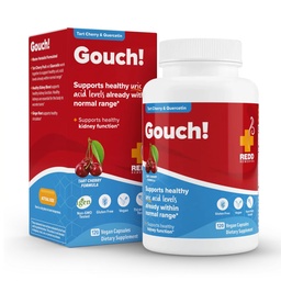 Redd Remedies Gouch! | Supplement for Joints, Uric Acid Levels, and Healthy Kidney Function | Tart Cherry, Ginger, Quercetin, & More | 120 Vegan Capsules