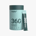 SUPPLY6 360 Greens Powder with 80+ Superfoods, Ayurvedic Herbs, Vitamins, Minerals, Probiotics & Botanicals | Supports Energy, Gut Health & Immunity | Plant-Based & No Added Sugar | 15 Servings