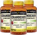 MASON NATURAL Cranberry 12:1 Concentrate with Vitamin C & E, Supports Immune & Urinary Health, 90 Capsules, Pack of 3