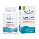 Nordic Naturals Omega-3 Phospholipids, Unflavored - 60 Soft Gels - 500 mg Omega-3 & 350 mg Phospholipids - Heart & Brain Health - Small, Easy-to-Swallow Soft Gels - Non-GMO - 30 Servings
