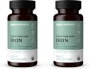   Elements Organic Whole Food Iron, 60 Tablets (Pack of 2)