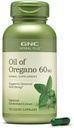 GNC Herbal Plus Oil of Oregano 60mg Supplement, Vegetarian, Supports General Well-Being, 100 Servings
