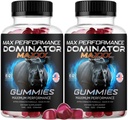 (2 Pack) Dominator Maxx Gummies for Men - Dominator Maxxx Natural Daily Nutrition Support Premium Advanced Formula Multivitamin Pills for Overall Health & Wellness, 120 Gummies for 2 Months