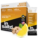 INSALTD™ Sugar-Free Electrolytes Powder Packets with No Stevia Aftertaste | High-Potency Hydration Packets | Keto Electrolyte Drinks | Intermittent Fasting Drink Mix | 28 Pack (Lemon Ginger)