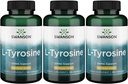 Swanson L-Tyrosine - Amino Acid Supplement Promoting Stress Support, Cognitive Function - Helps Support Overall Brain Health - (100 Capsules, 500mg Each) 3 Pack