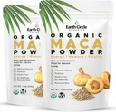 Earth Circle Organics Yellow Maca Root Powder, Natural Superfood, Helps with Energy, Weight, and Women's Fertility - Vegan - 1 Pound (Pack of 2)