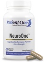 Patient One NeuroOne | Supplement to Support Memory, Cognition, Mood and Focus* | with Citicoline, Acetyl-L-Carnitine, Gingko and More | 60 Capsules