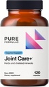 PureFormulas Joint Care + - Premium Joint Support Supplement with Hyaluronic Acid, Glucosamine, MSM, Green Lipped Mussel, Turmeric & More - Non-GMO Formula for Adults (120 Capsules)
