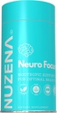 Nuzena Neuro Focus +, 60 Capsules of Advanced Nootropic Formula with Choline to Enhance Memory, Brain Speed, Energy and Focus, Made in USA, Serving Size: 2 Capsules
