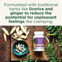 Traditional Medicinals Smooth Move Senna Laxative Capsules, Natural Herbal Constipation Relief, 50 Capsules (Pack of 2)