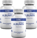 Dr.K&C Premium Albumin Protein Supplement – Extra Strength 1000 mg 360 Tablets Healthy Kidney Liver Promote General Wellness Energy Support Life Balance 3pk