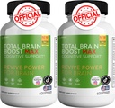 Total Brain Boost - Brain Support Supplement Enhance Memory & Focus Clear Brain Fog & Boost Cognitive Function 120 Natural Capsules