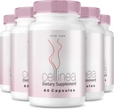 rize labs (5 Pack) Cellinea - Cellinea Pills, Cellinea Capsules for Healthy-Looking Skin, Cellinea to Boost Skin Hydration, Cellinea All-Natural Dietary Supplement,Cellinea Reviews (300 Capsules)