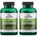 Swanson Premium Brand Turmeric Curcumin Antioxidant Joint Health Cardiovascular Liver Detox Mood and Memory Support Supplement Curcuma Longa (Rhizome) 1.44 Grams (1440 mg) 100 Capsules (Pack of 2)