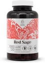 Red Sage 120 Capsules | High-Potency Herbal Dietary Supplements | Made with Vegetable Capsules and Red Sage (Dan Shen, Salvia Miltiorrhiza) Dried Root (120 Count)
