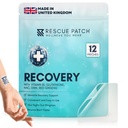 Morning Vitality & Energy Patches - Day & Night Party Relief Support with Wearable B1 & Glutathione for Travel, Festivals & Weekend Essentials - Natural & Plant-Based Wellness -12 Pack
