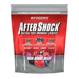 Myogenix Aftershock Post Workout — Muscle Growth Whey Protein Powder — Speeds Up Muscle Growth and Recovery — Supports Joint Health and Replenishes Glycogen — Wildberry Blast, 6 lbs