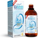 IBShield Tincture 100ml | 6+3=9 Herbs | Iberis Amara, Peppermint, Chamomile, Lemon Balm, Caraway, Licorice, Angelica, Celandine & Mary's Thistle | Original Herbal Formula Supports Digestive Wellness