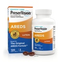 PreserVision AREDS Eye Vitamins, #1 Eye Doctor Recommended Brand, Multivitamin with Lutein, Vitamins C & E, Zinc, and Copper Supplements, 120 Softgels