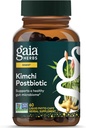 Gaia Herbs Kimchi Postbiotic - Natural Digestive Supplement for Gut Health - Made with Organic Fermented Kimchi - Free from Dairy, Soy & Gluten - 60 Vegan Capsules (30 Servings)