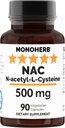 N-Acetyl-L-Cysteine - NAC - 500 mg - 90 Veg Capsules