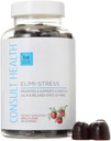 Consult Health - ELIMI-Stress Vegan Gummies - Stress Relief Supplement - Decrease Fatigue - Natural Apple Flavor - Ashwagandha Root & Leaf Extract -Tumeric Extract - Caffeine Free - 60 Count